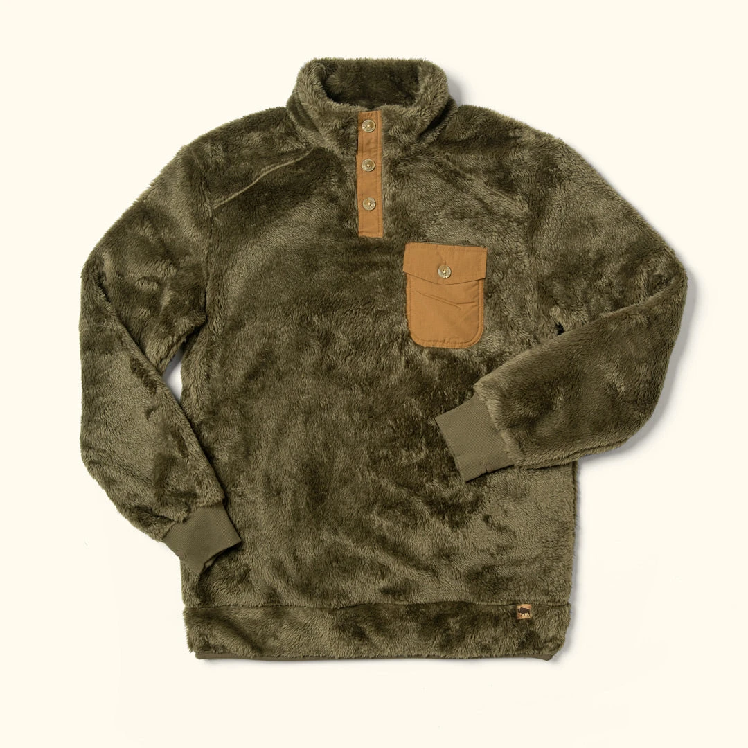 Buffalo Jackson Trading Co. Apparel Kodiak Fleece Pullover - Birchwood Green Buffalo Jackson Trading Co. Apparel Kodiak Fleece Pullover - Birchwood Green