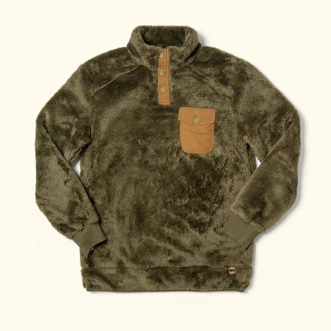 Buffalo Jackson Trading Co. Apparel Kodiak Fleece Pullover - Birchwood Green Buffalo Jackson Trading Co. Apparel Kodiak Fleece Pullover - Birchwood Green