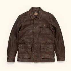 Buffalo Jackson Trading Co. Sheridan Leather Barn Jacket | Vintage Brown 16 Buffalo Jackson Trading Co. Sheridan Leather Barn Jacket | Vintage Brown