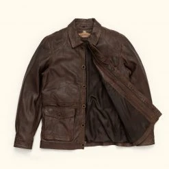 Buffalo Jackson Trading Co. Sheridan Leather Barn Jacket | Vintage Brown 17 Buffalo Jackson Trading Co. Sheridan Leather Barn Jacket | Vintage Brown