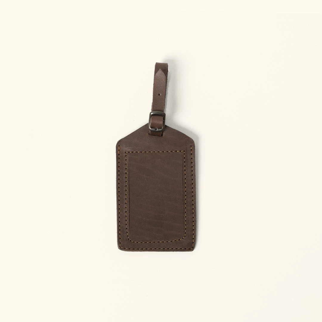 Buffalo Jackson Trading Co. Denver Leather Luggage Tag | Dark Briar 3 Buffalo Jackson Trading Co. Denver Leather Luggage Tag | Dark Briar