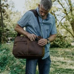 Buffalo Jackson Trading Co. Walker Leather Pilot Bag | Vintage Oak 8 Buffalo Jackson Trading Co. Walker Leather Pilot Bag | Vintage Oak