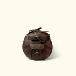 Buffalo Jackson Trading Co. Denver Leather Travel Duffle Bag | Dark Briar