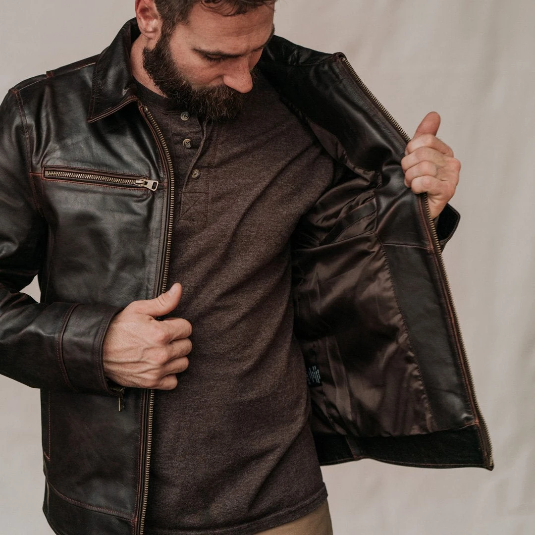Buffalo Jackson Trading Co. Legacy Leather Jacket | Brown Buffalo Jackson Trading Co. Legacy Leather Jacket | Brown