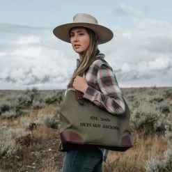 Buffalo Jackson Trading Co. Limited Edition 10-Year Tote Bag | Olive 9 Buffalo Jackson Trading Co. Limited Edition 10-Year Tote Bag | Olive