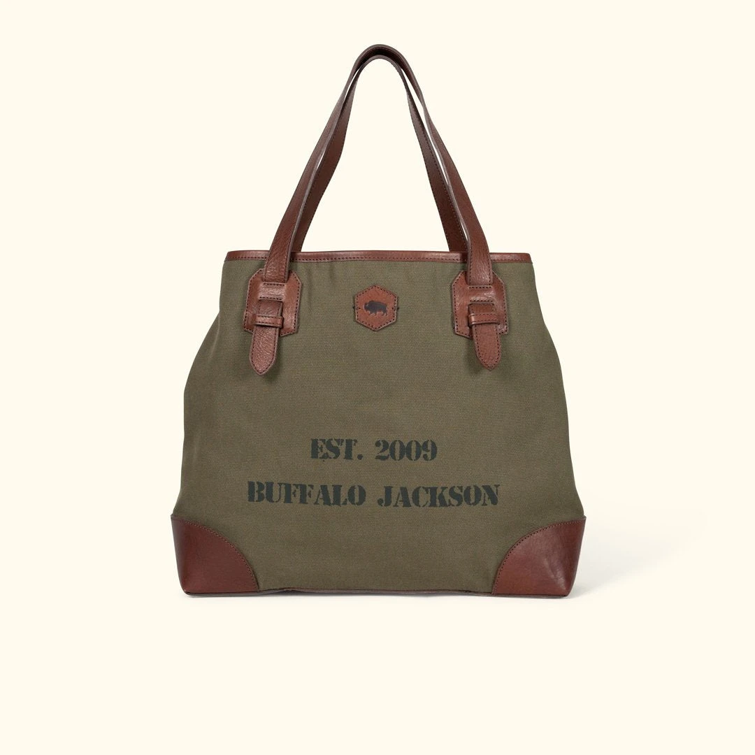 Buffalo Jackson Trading Co. Limited Edition 10-Year Tote Bag | Olive Buffalo Jackson Trading Co. Limited Edition 10-Year Tote Bag | Olive