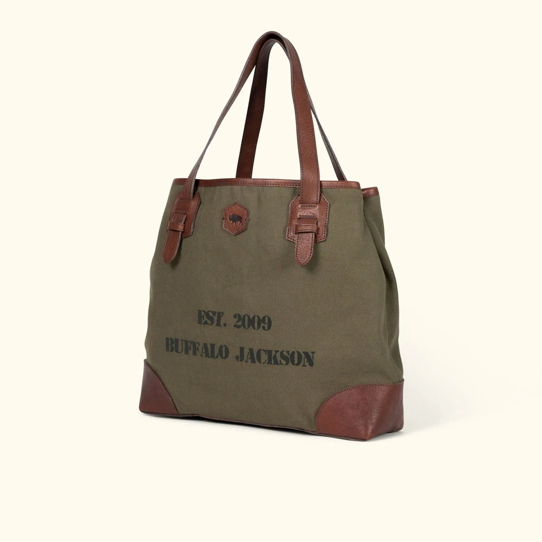 Buffalo Jackson Trading Co. Limited Edition 10-Year Tote Bag | Olive Buffalo Jackson Trading Co. Limited Edition 10-Year Tote Bag | Olive