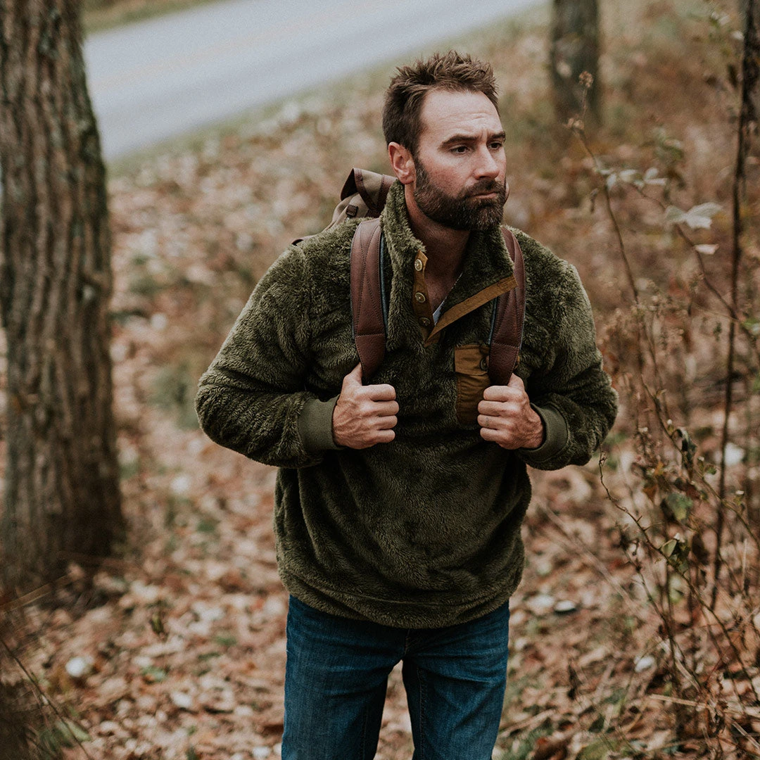 Buffalo Jackson Trading Co. Apparel Kodiak Fleece Pullover - Birchwood Green Buffalo Jackson Trading Co. Apparel Kodiak Fleece Pullover - Birchwood Green