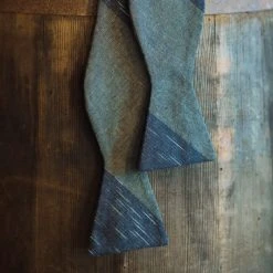 Buffalo Jackson Trading Co. Vintage Stripe Cotton Bow Tie | Green Apparel 4 Buffalo Jackson Trading Co. Vintage Stripe Cotton Bow Tie | Green Apparel