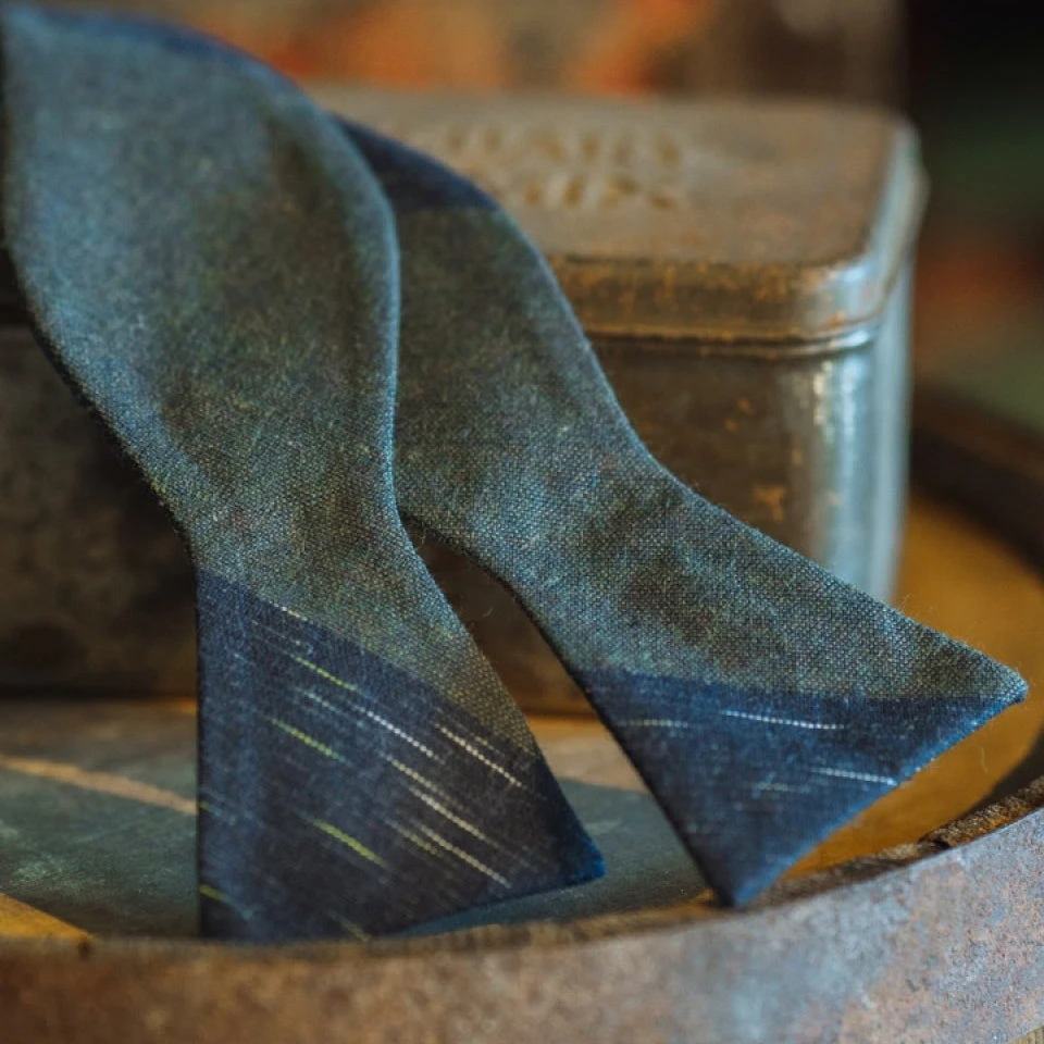 Buffalo Jackson Trading Co. Vintage Stripe Cotton Bow Tie | Green Apparel Buffalo Jackson Trading Co. Vintage Stripe Cotton Bow Tie | Green Apparel