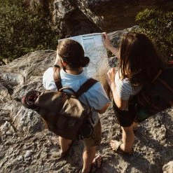 Buffalo Jackson Trading Co. Leather Travel Bags Waxed Canvas Rolltop Backpack | Dakota Collection | Field Khaki 21 Buffalo Jackson Trading Co. Leather Travel Bags Waxed Canvas Rolltop Backpack | Dakota Collection | Field Khaki