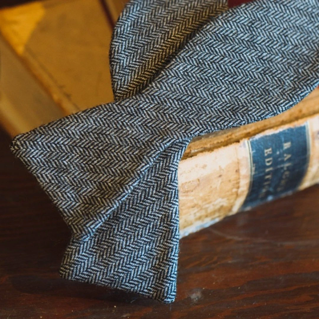 Buffalo Jackson Trading Co. Herringbone Wool Bow Tie | Black Buffalo Jackson Trading Co. Herringbone Wool Bow Tie | Black