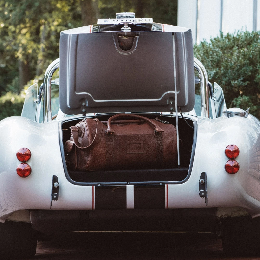 Buffalo Jackson Trading Co. Leather Duffle Bags Ryder Reserve Bison Leather Travel Duffle Bag | Brown Buffalo Jackson Trading Co. Leather Duffle Bags Ryder Reserve Bison Leather Travel Duffle Bag | Brown