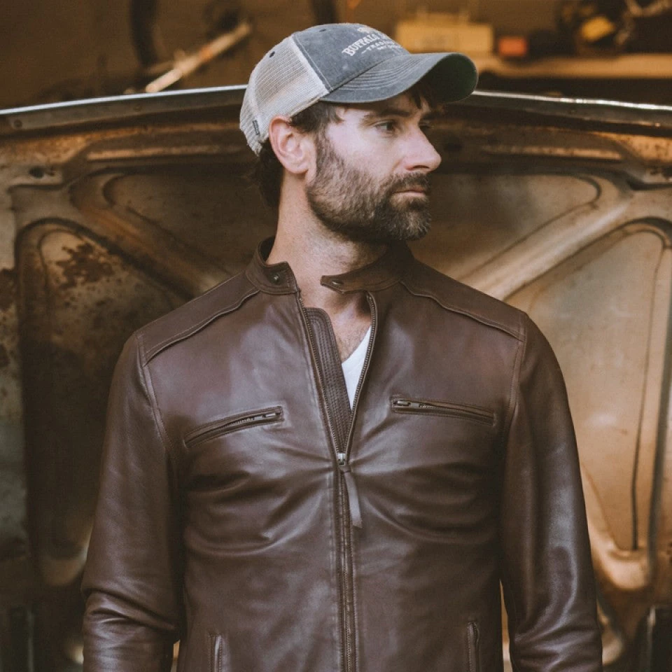 Buffalo Jackson Trading Co. Thompson Leather Moto Jacket | Brown Buffalo Jackson Trading Co. Thompson Leather Moto Jacket | Brown