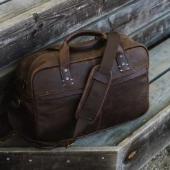 Buffalo Jackson Trading Co. Walker Leather Pilot Bag | Vintage Oak 10 Buffalo Jackson Trading Co. Walker Leather Pilot Bag | Vintage Oak