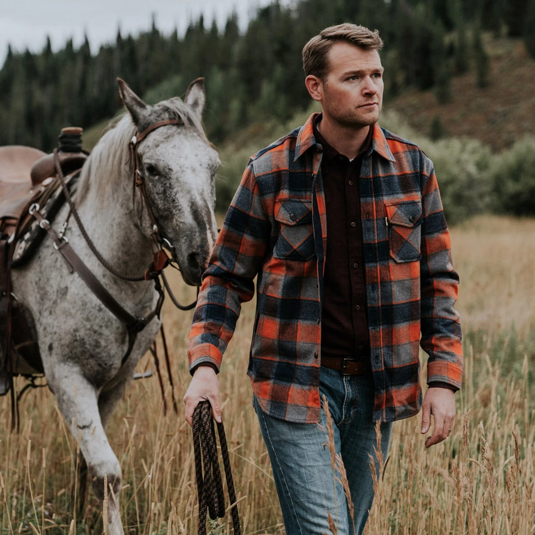 Buffalo Jackson Trading Co. Apparel Yukon Wool Shirt Jac | Midnight Fire 3 Buffalo Jackson Trading Co. Apparel Yukon Wool Shirt Jac | Midnight Fire