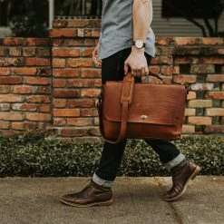 Buffalo Jackson Trading Co. Denver Leather Laptop Messenger Bag | Autumn Brown 23 Buffalo Jackson Trading Co. Denver Leather Laptop Messenger Bag | Autumn Brown
