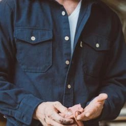 Buffalo Jackson Trading Co. Gunner Cotton Twill Shirt Jac | Lost Cove Navy Apparel