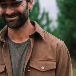 Buffalo Jackson Trading Co. Gunner Cotton Twill Shirt Jac | Fox Den Brown Apparel