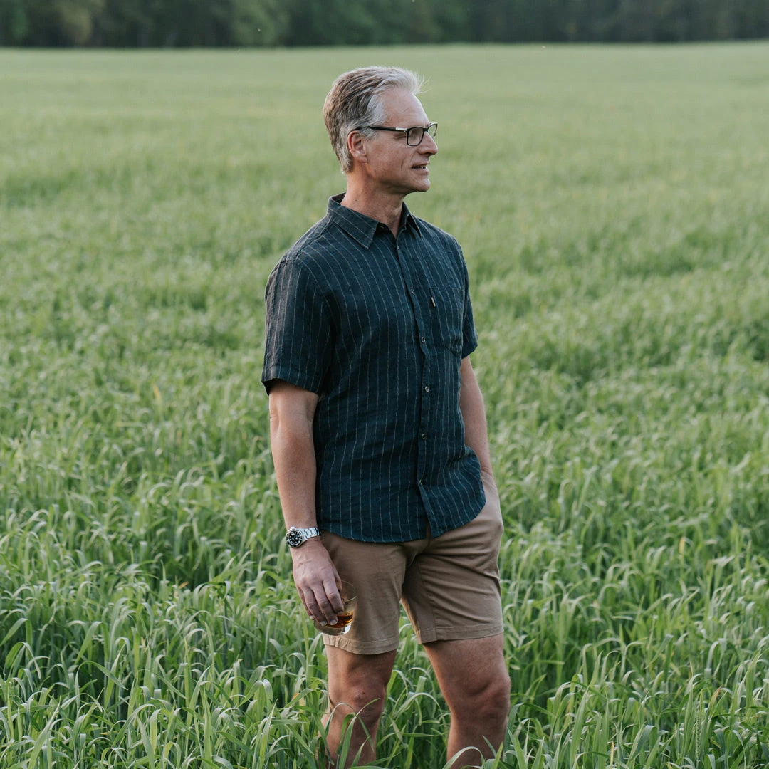 Buffalo Jackson Trading Co. Miller Striped Short Sleeve Shirt | Navy Apparel Buffalo Jackson Trading Co. Miller Striped Short Sleeve Shirt | Navy Apparel