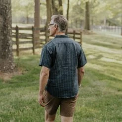 Buffalo Jackson Trading Co. Miller Striped Short Sleeve Shirt | Navy Apparel 8 Buffalo Jackson Trading Co. Miller Striped Short Sleeve Shirt | Navy Apparel