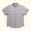 Buffalo Jackson Trading Co. Apparel Miller Striped Short Sleeve Shirt | Grey 2 Buffalo Jackson Trading Co. Apparel Miller Striped Short Sleeve Shirt | Grey