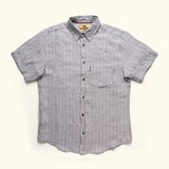 Buffalo Jackson Trading Co. Apparel Miller Striped Short Sleeve Shirt | Grey