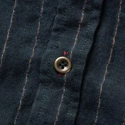 Buffalo Jackson Trading Co. Miller Striped Short Sleeve Shirt | Navy Apparel 4 Buffalo Jackson Trading Co. Miller Striped Short Sleeve Shirt | Navy Apparel