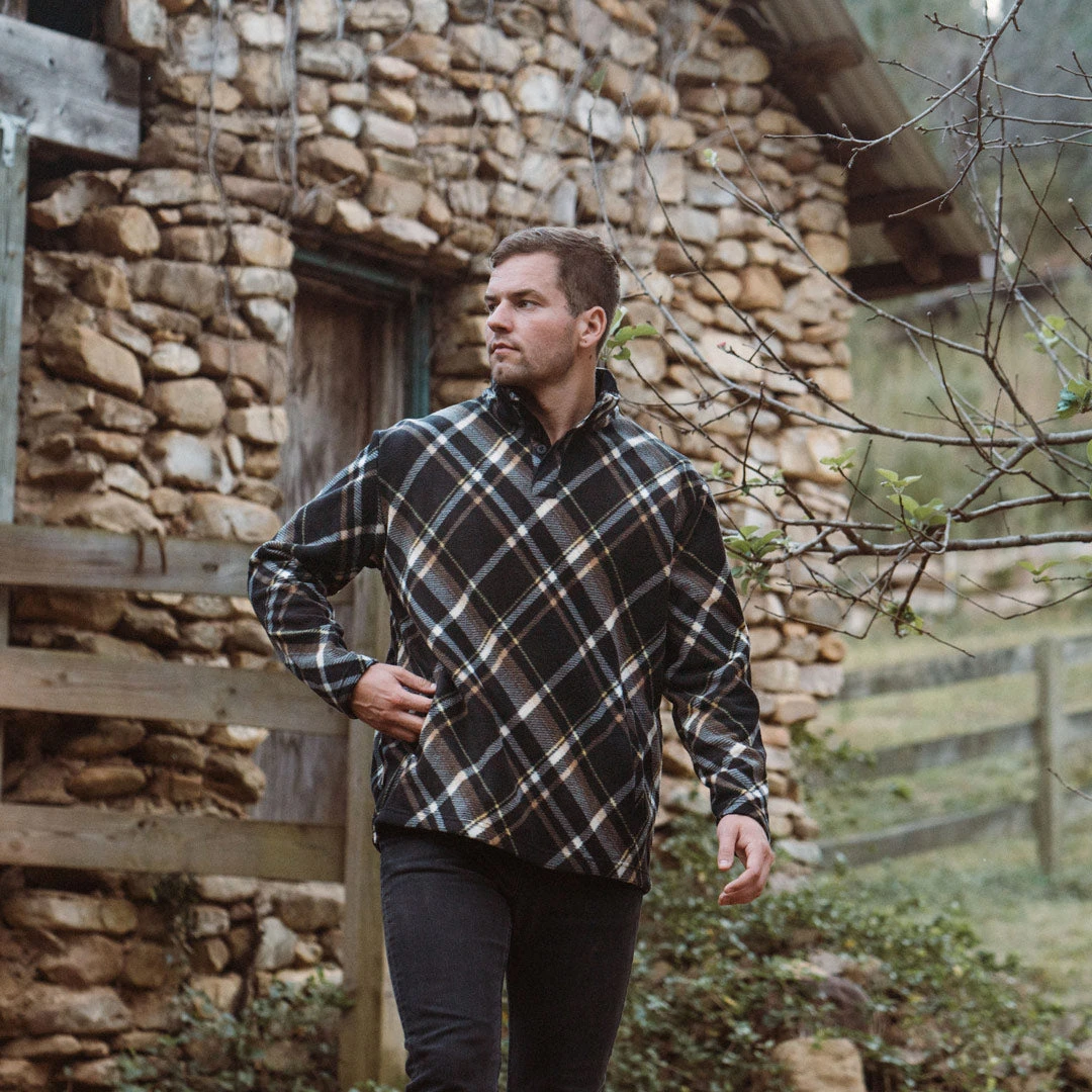 Buffalo Jackson Trading Co. Palmer Fleece Pullover | Berkley Plaid Buffalo Jackson Trading Co. Palmer Fleece Pullover | Berkley Plaid