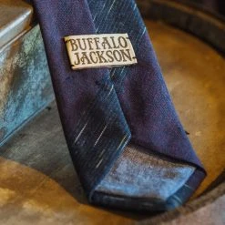 Buffalo Jackson Trading Co. Apparel Vintage Stripe Cotton Necktie | Purple