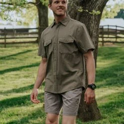 Buffalo Jackson Trading Co. Linen Short Sleeve Shirt | Olive Apparel 7 Buffalo Jackson Trading Co. Linen Short Sleeve Shirt | Olive Apparel