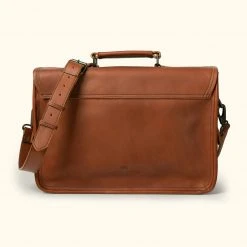 Buffalo Jackson Trading Co. Leather Briefcases Roosevelt Buffalo Leather Briefcase Bag | Autumn Brown 4 Buffalo Jackson Trading Co. Leather Briefcases Roosevelt Buffalo Leather Briefcase Bag | Autumn Brown