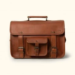 Buffalo Jackson Trading Co. Leather Briefcases Roosevelt Buffalo Leather Briefcase Bag | Autumn Brown 7 Buffalo Jackson Trading Co. Leather Briefcases Roosevelt Buffalo Leather Briefcase Bag | Autumn Brown