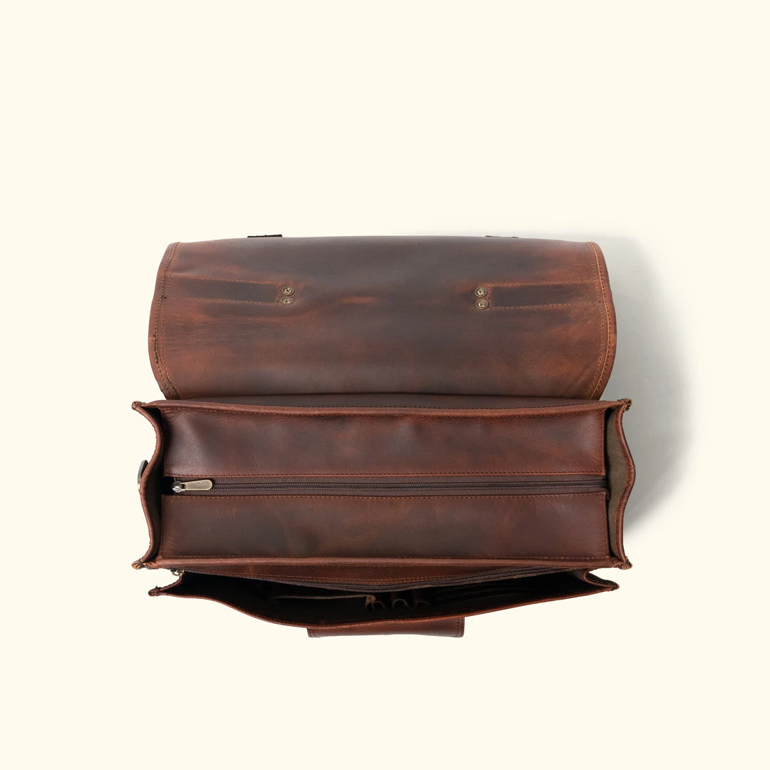Buffalo Jackson Trading Co. Roosevelt Buffalo Leather Briefcase Bag | Dark Oak Best Sellers 7 Buffalo Jackson Trading Co. Roosevelt Buffalo Leather Briefcase Bag | Dark Oak Best Sellers