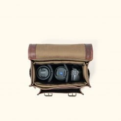 Buffalo Jackson Trading Co. Leather Camera Bags Roosevelt Buffalo Leather Camera Bag | Dark Oak