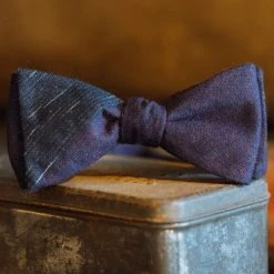 Buffalo Jackson Trading Co. Vintage Stripe Cotton Bow Tie | Purple Apparel