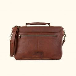 Buffalo Jackson Trading Co. Leather Messenger Bags Ryder Reserve Bison Leather Laptop Messenger Bag | Brown 5 Buffalo Jackson Trading Co. Leather Messenger Bags Ryder Reserve Bison Leather Laptop Messenger Bag | Brown