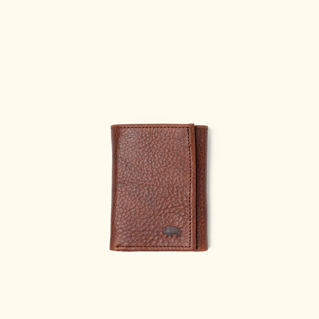 Buffalo Jackson Trading Co. Ryder Reserve Bison Leather Trifold Wallet | Brown Buffalo Jackson Trading Co. Ryder Reserve Bison Leather Trifold Wallet | Brown