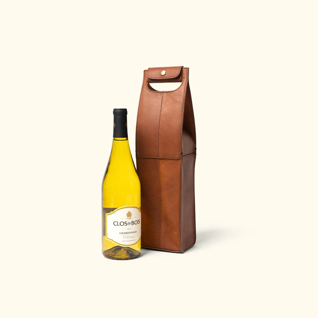 Buffalo Jackson Trading Co. Denver Leather Wine Tote - Single | Autumn Brown 5 Buffalo Jackson Trading Co. Denver Leather Wine Tote - Single | Autumn Brown