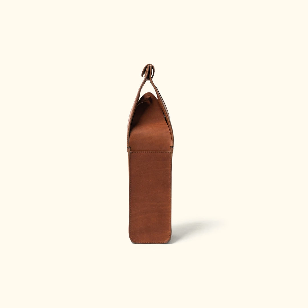 Buffalo Jackson Trading Co. Denver Leather Wine Tote - Single | Autumn Brown 6 Buffalo Jackson Trading Co. Denver Leather Wine Tote - Single | Autumn Brown