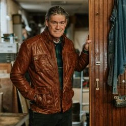 Buffalo Jackson Trading Co. Leather Jackets Theodore Field Leather Jacket | Light Brown 10 Buffalo Jackson Trading Co. Leather Jackets Theodore Field Leather Jacket | Light Brown