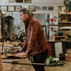 Buffalo Jackson Trading Co. Leather Jackets Theodore Field Leather Jacket | Light Brown 18 Buffalo Jackson Trading Co. Leather Jackets Theodore Field Leather Jacket | Light Brown