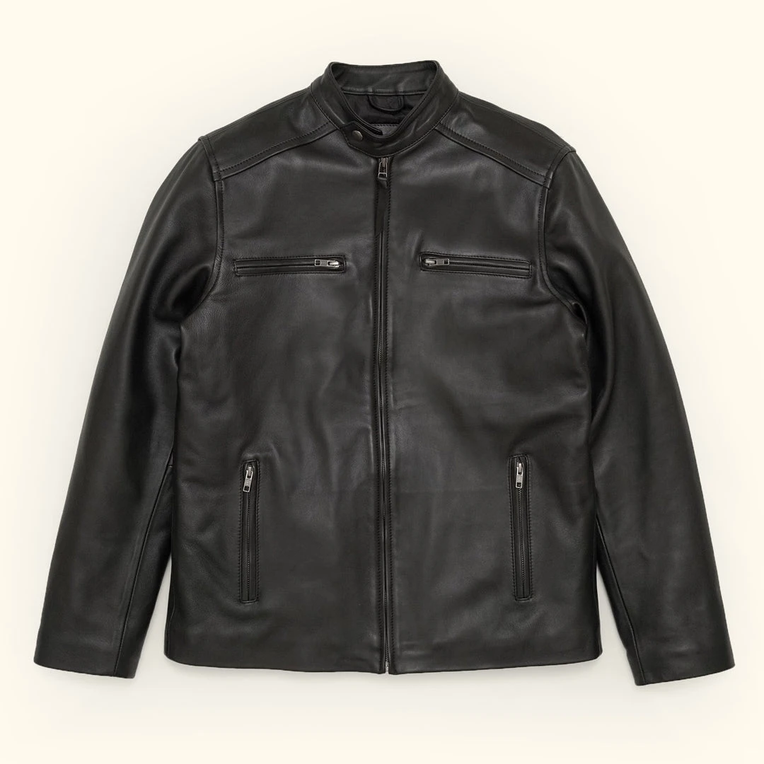 Buffalo Jackson Trading Co. Leather Jackets Thompson Leather Moto Jacket | Black 7 Buffalo Jackson Trading Co. Leather Jackets Thompson Leather Moto Jacket | Black