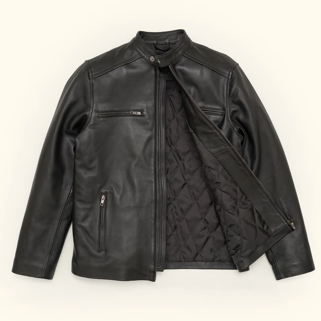 Buffalo Jackson Trading Co. Leather Jackets Thompson Leather Moto Jacket | Black 8 Buffalo Jackson Trading Co. Leather Jackets Thompson Leather Moto Jacket | Black