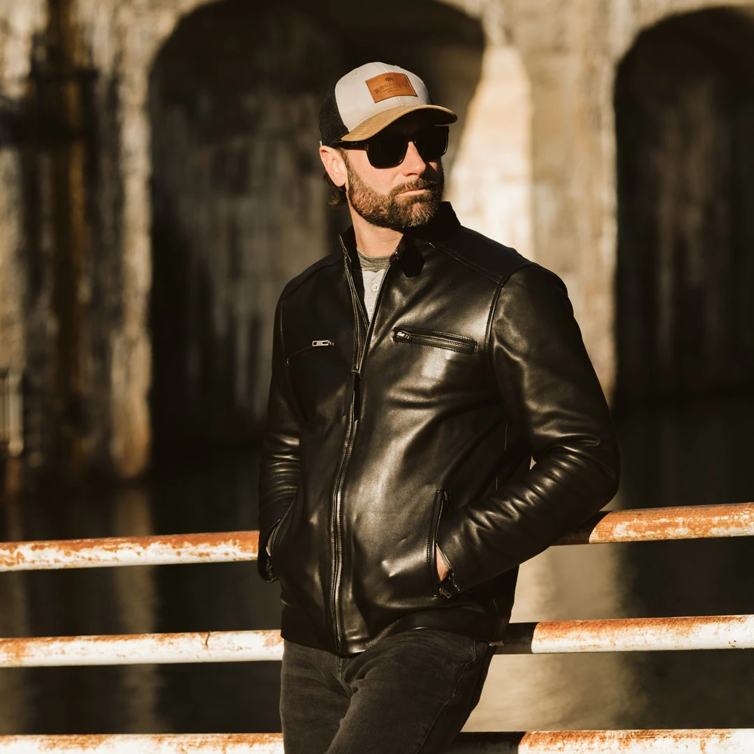 Buffalo Jackson Trading Co. Leather Jackets Thompson Leather Moto Jacket | Black 16 Buffalo Jackson Trading Co. Leather Jackets Thompson Leather Moto Jacket | Black