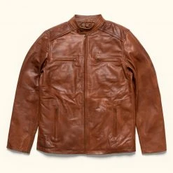 Buffalo Jackson Trading Co. Thompson Leather Moto Jacket | Whiskey Tan 4 Buffalo Jackson Trading Co. Thompson Leather Moto Jacket | Whiskey Tan