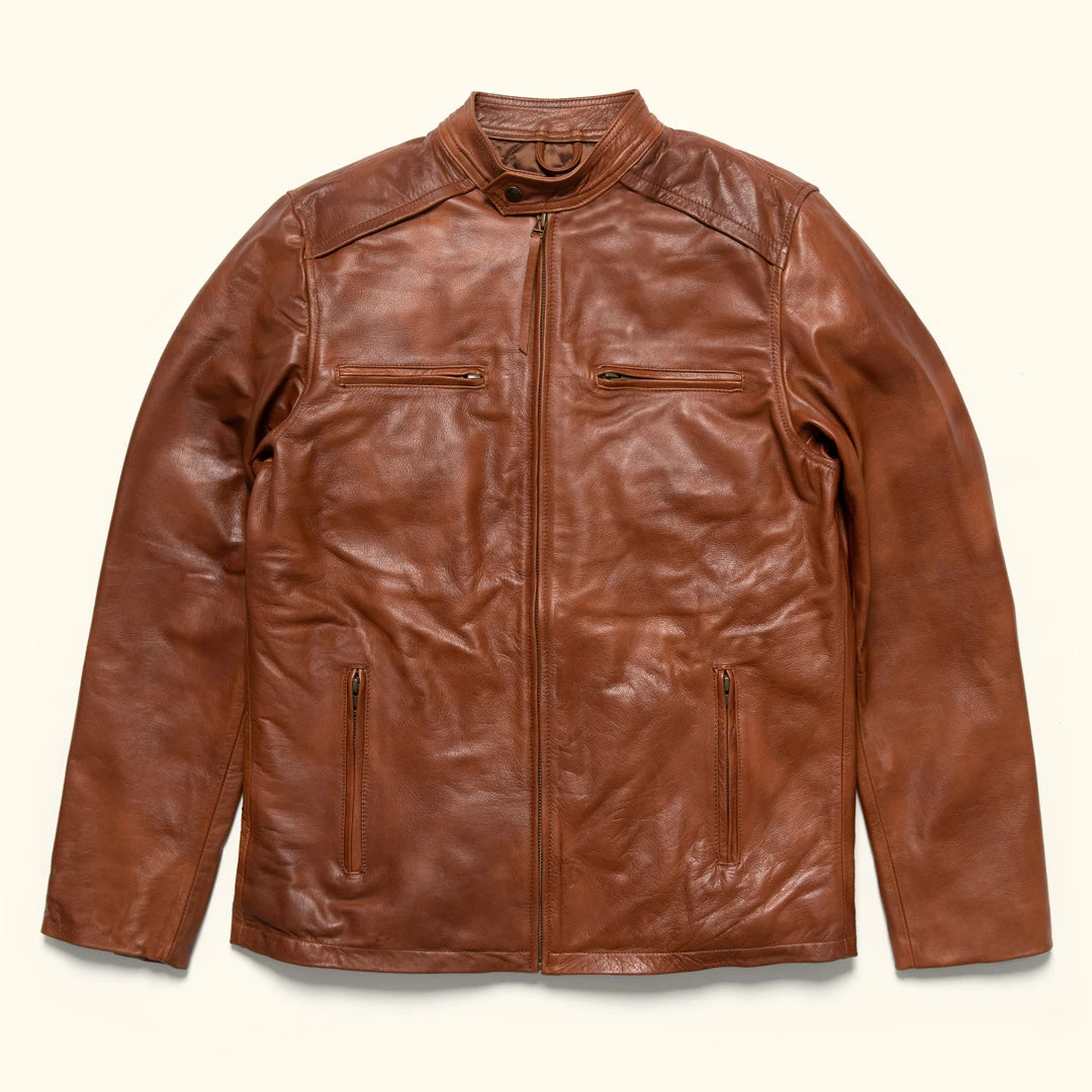 Buffalo Jackson Trading Co. Thompson Leather Moto Jacket | Whiskey Tan Buffalo Jackson Trading Co. Thompson Leather Moto Jacket | Whiskey Tan