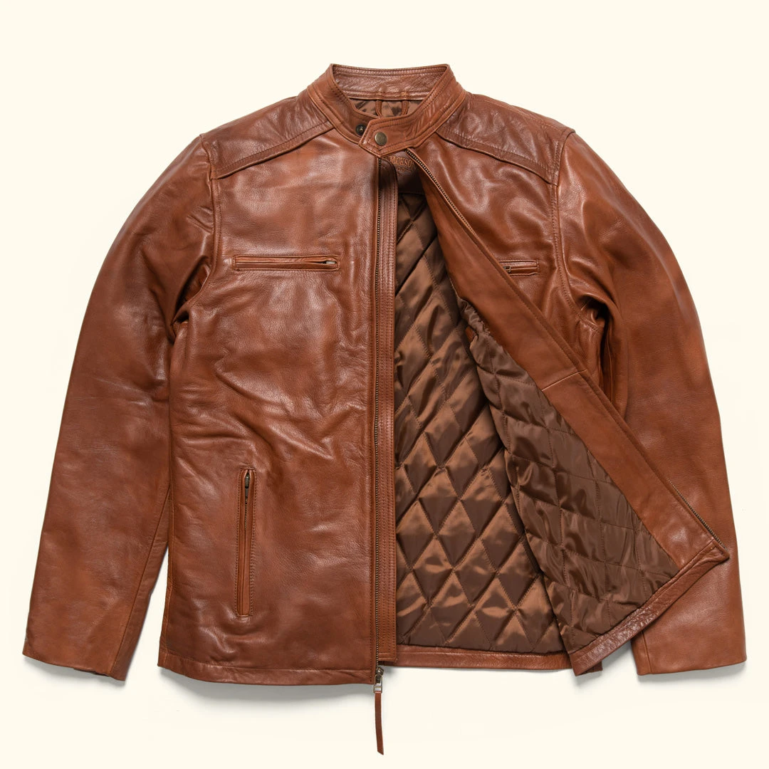 Buffalo Jackson Trading Co. Thompson Leather Moto Jacket | Whiskey Tan Buffalo Jackson Trading Co. Thompson Leather Moto Jacket | Whiskey Tan