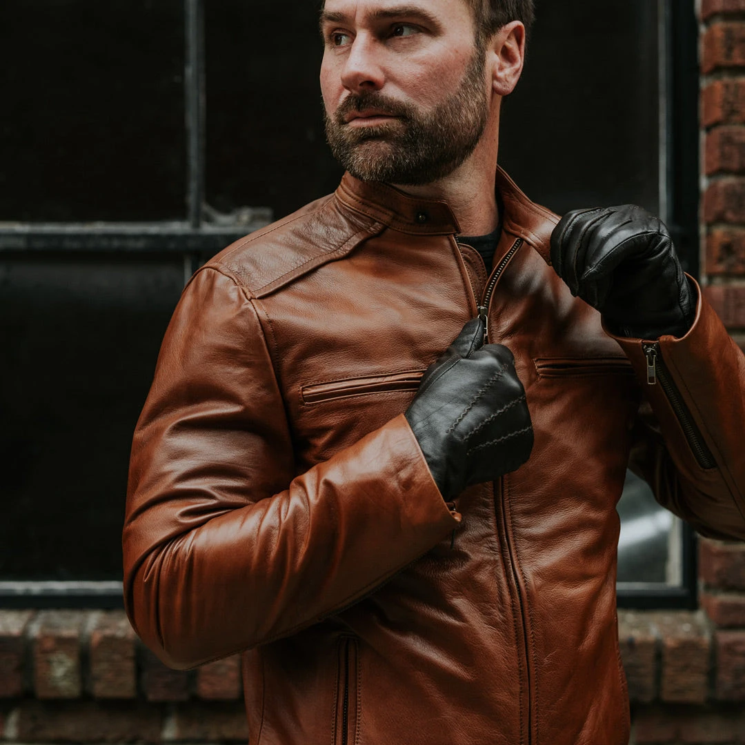 Buffalo Jackson Trading Co. Thompson Leather Moto Jacket | Whiskey Tan Buffalo Jackson Trading Co. Thompson Leather Moto Jacket | Whiskey Tan