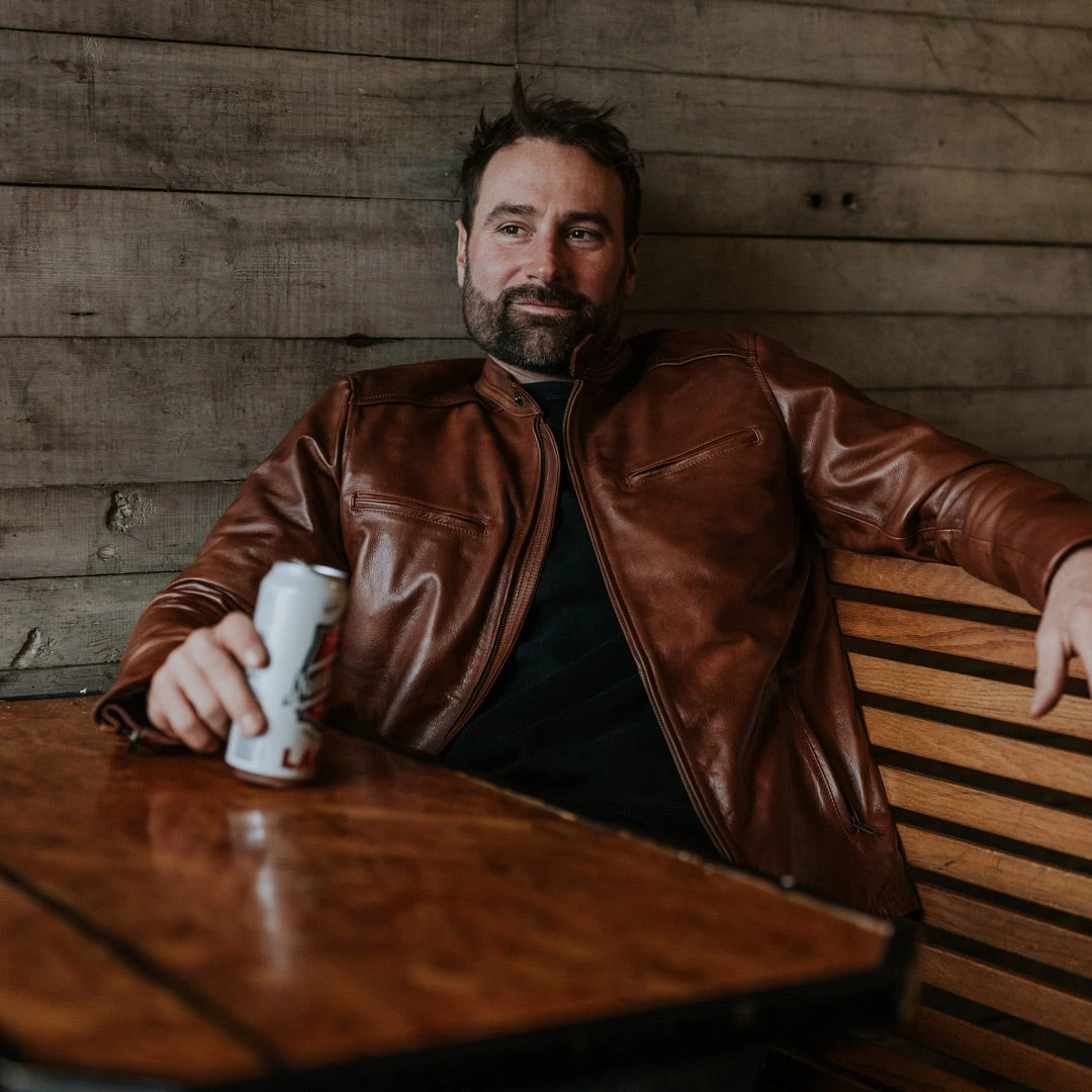 Buffalo Jackson Trading Co. Thompson Leather Moto Jacket | Whiskey Tan Buffalo Jackson Trading Co. Thompson Leather Moto Jacket | Whiskey Tan